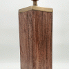 Beistellampe-Holz-mit-Messing-Detail--Lampenfuß-braun