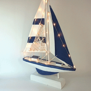 Segelboot-Marine-blau-weiß-mit-LED